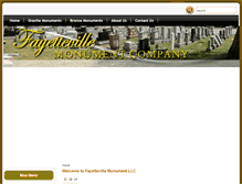 Tablet Screenshot of fayettevillemonuments.com